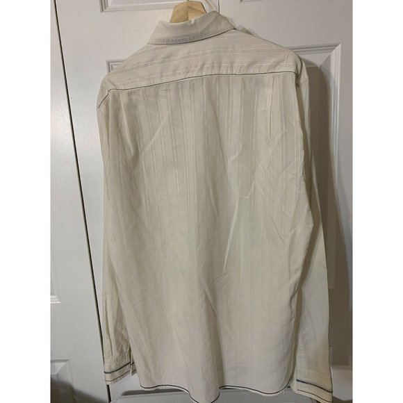 HUGO BOSS Men's Sz XL Button Up Shirt Long Sleeve Orange Label Solid White - Picture 9 of 9